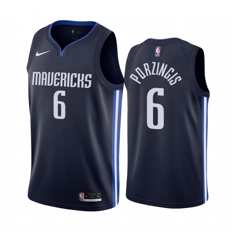 Maillot 6 Porzingis Mavericks bleu marine