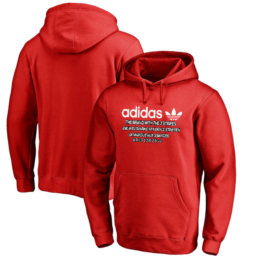 Sweat à capuche rouge Adidas