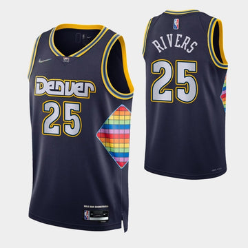 Maillot Denver bleu/multicolore des 25 rivières