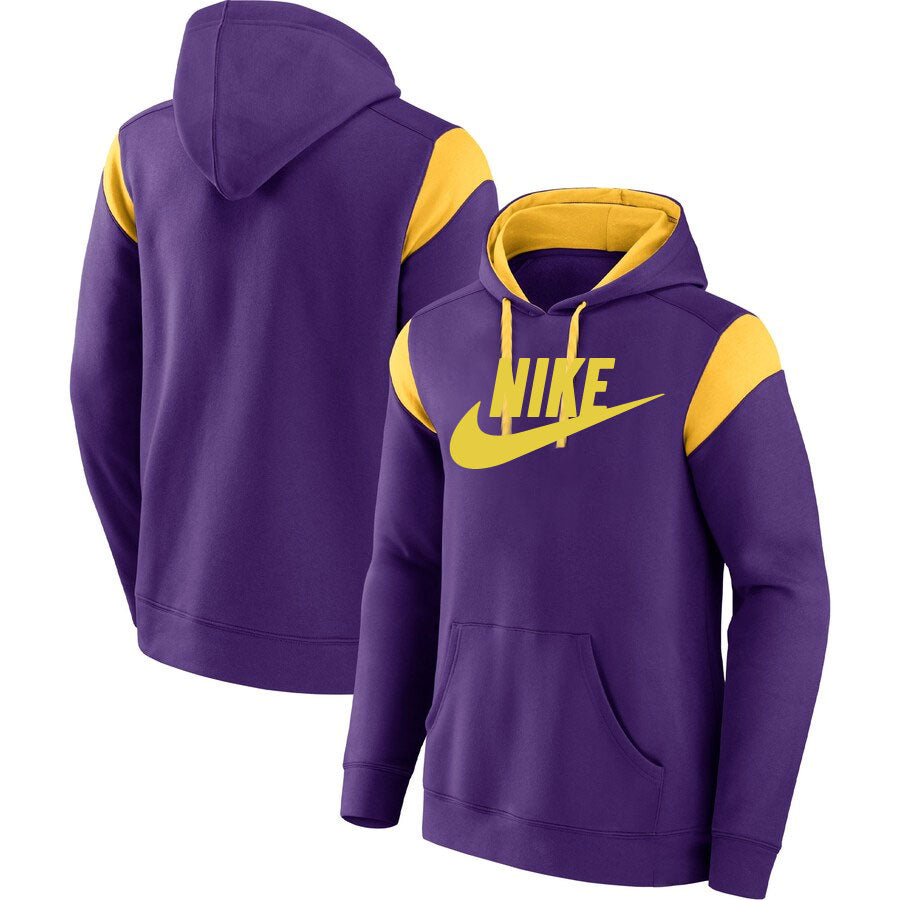 Sweat à capuche Nike 22 violet/jaune