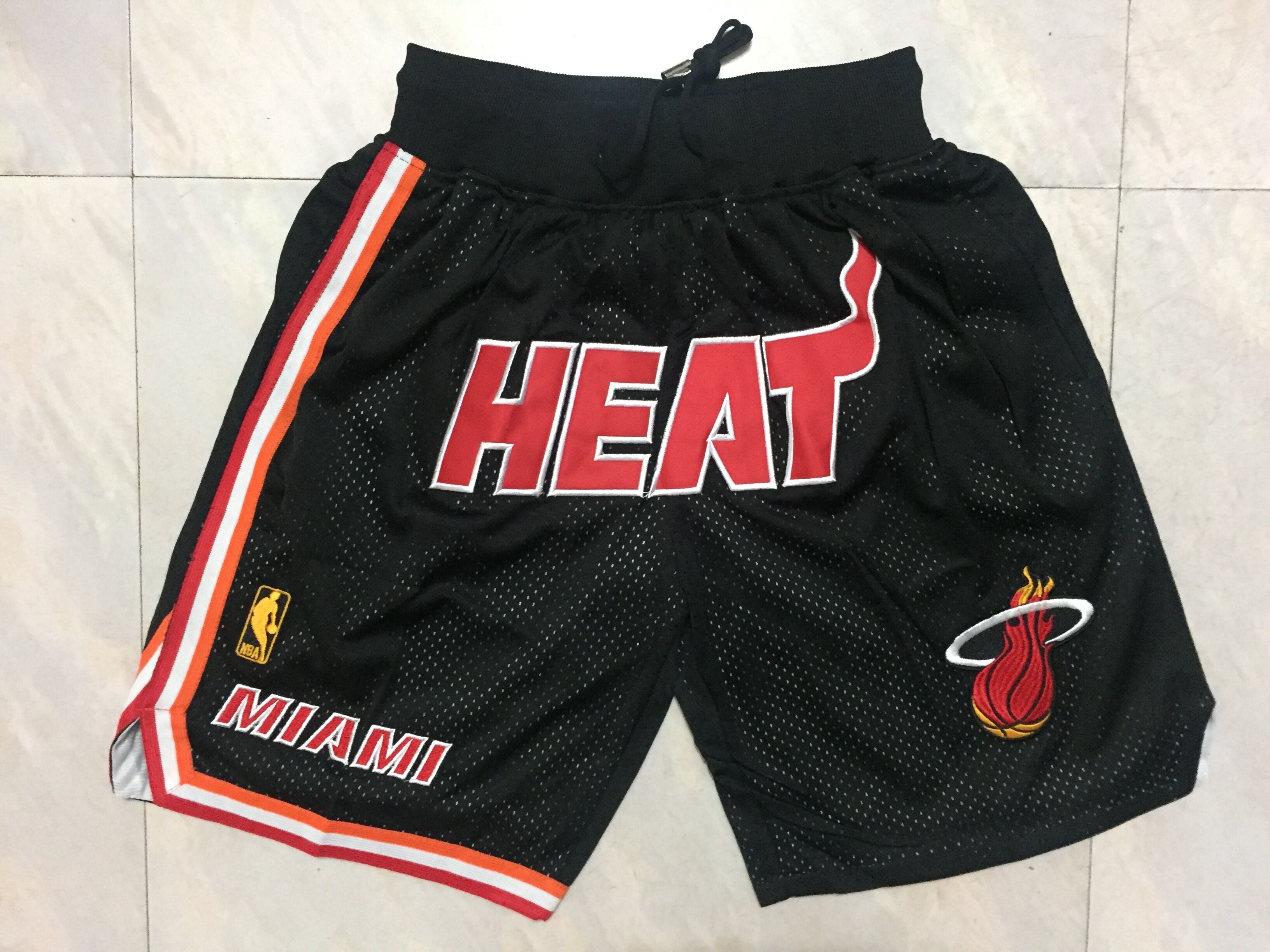 Miami heat black /red shorts