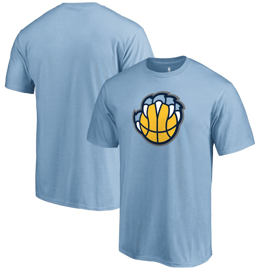 Memphis Grizzlies Light Blue Primary Logo T Shirt