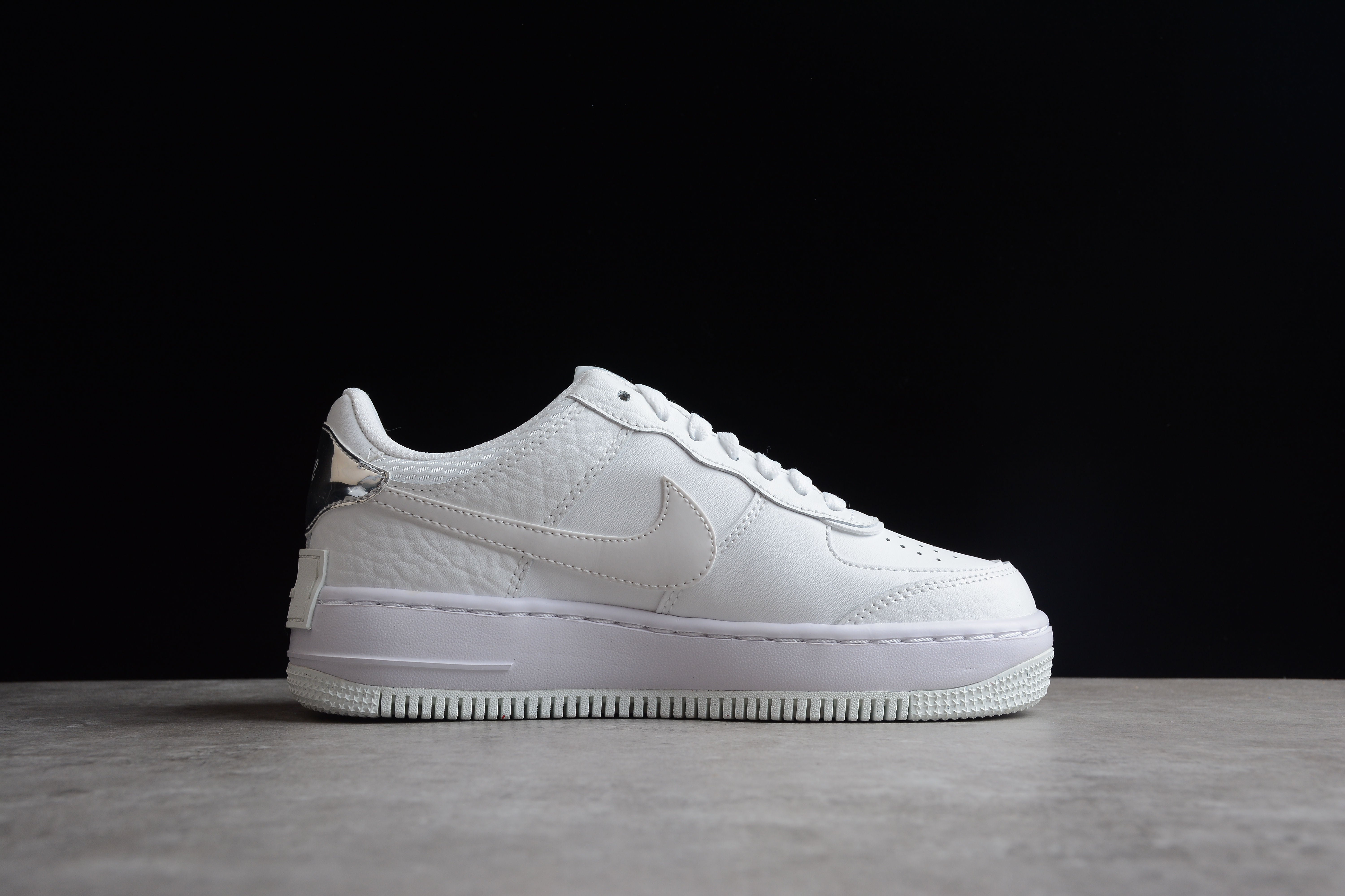 Nike airforce A1 white-silver shoes