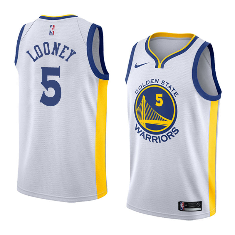 Golden State warrior white 5 looney jersey