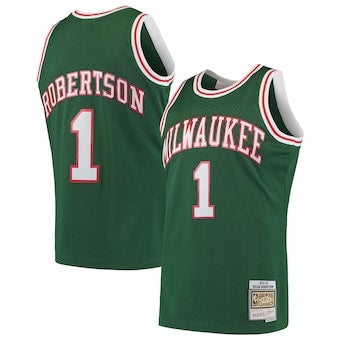 Maillot rétro Milwaukee Bucks 1 Robertson vert