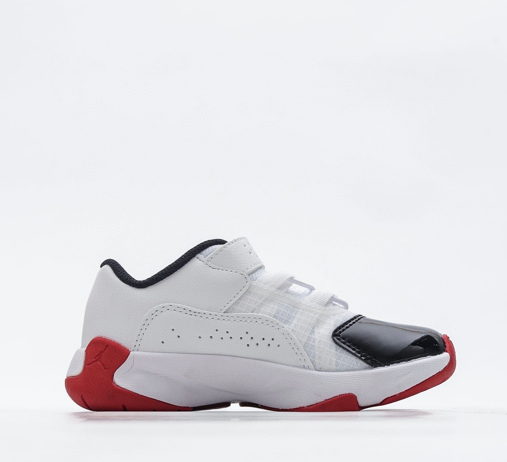 Nike air jordan retro low cut black/white/red shoes