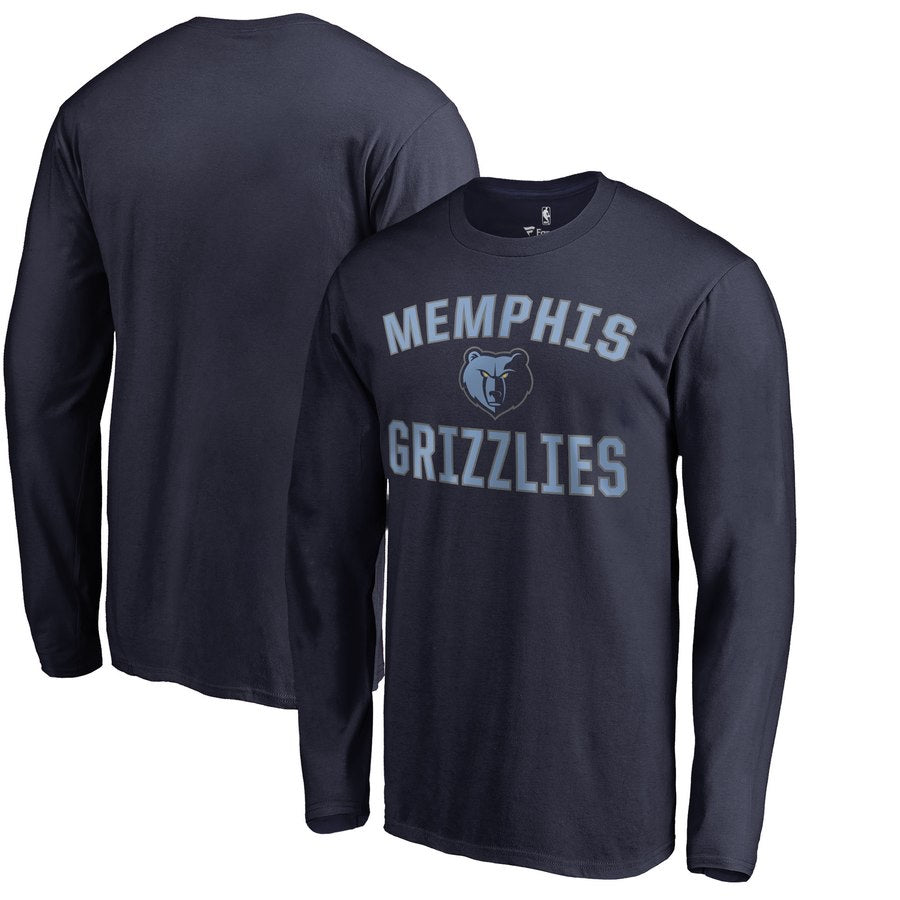Chemise longue bleu foncé des Grizzlies de Memphis
