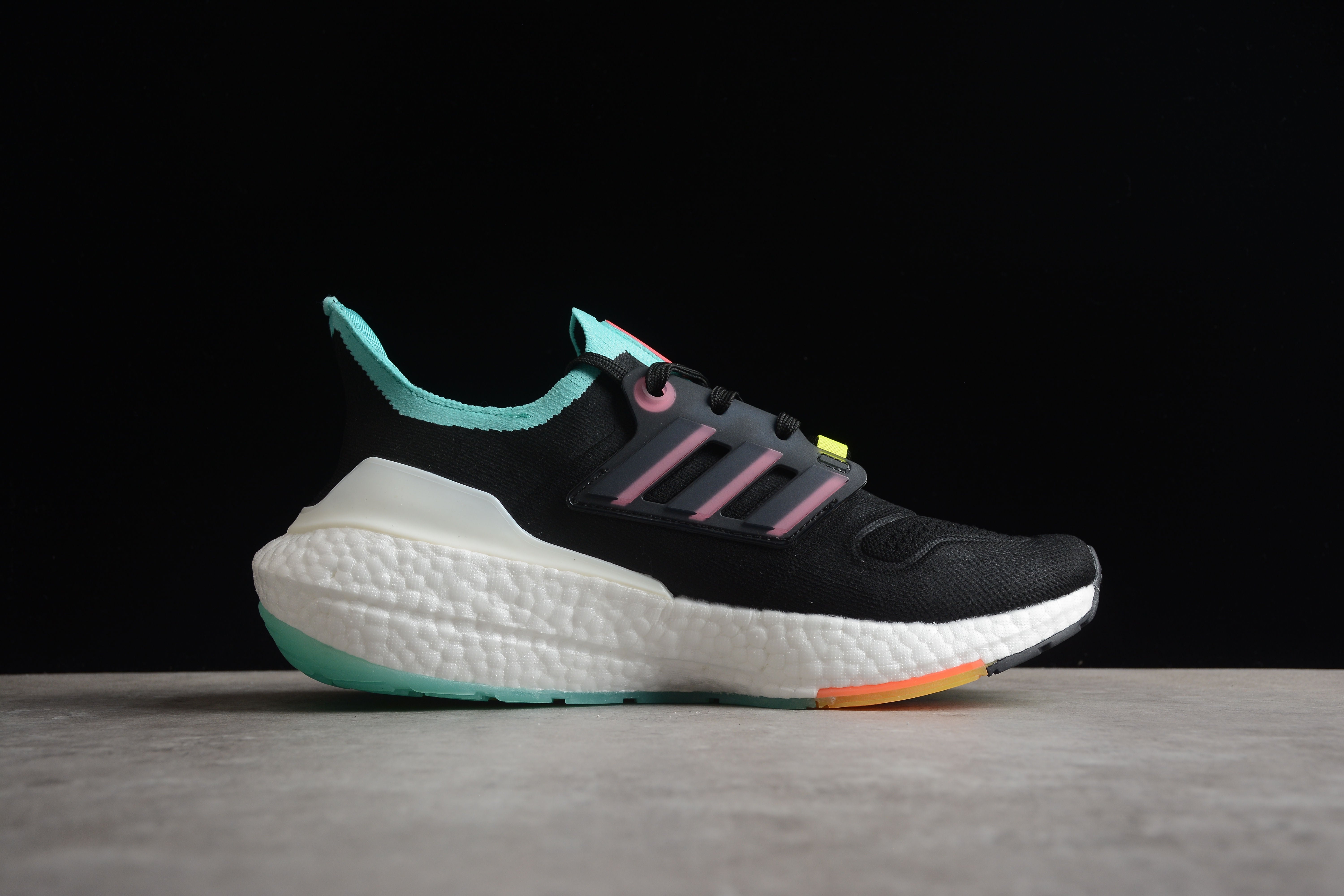 Adidas ultra boost black-aqua shoes