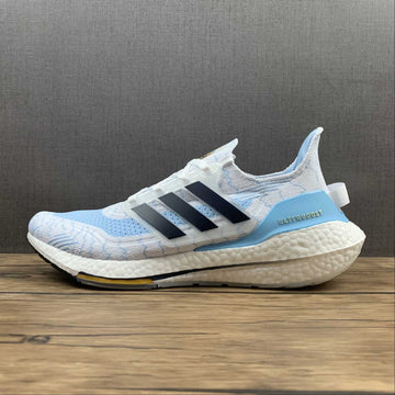 Adidas ultraboost white/blue/ shoes