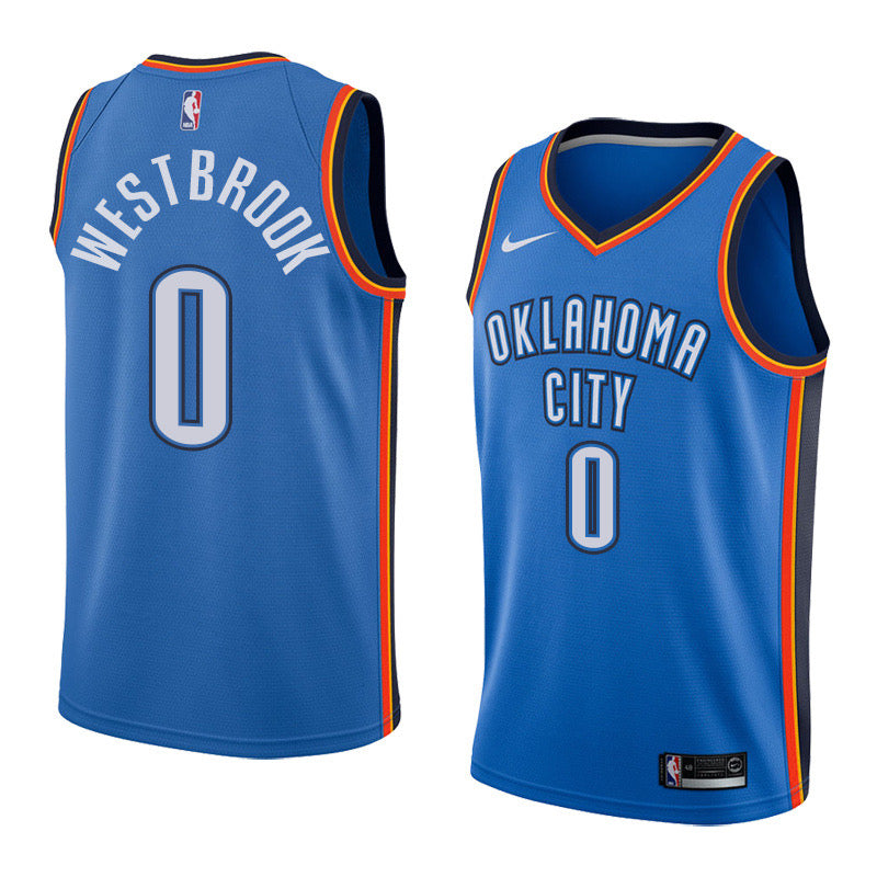 Oklahoma city blue 0 westbrook jersey