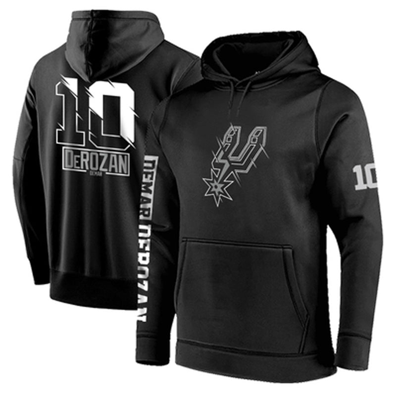 San antonio spurs black 10 derozan hoodie