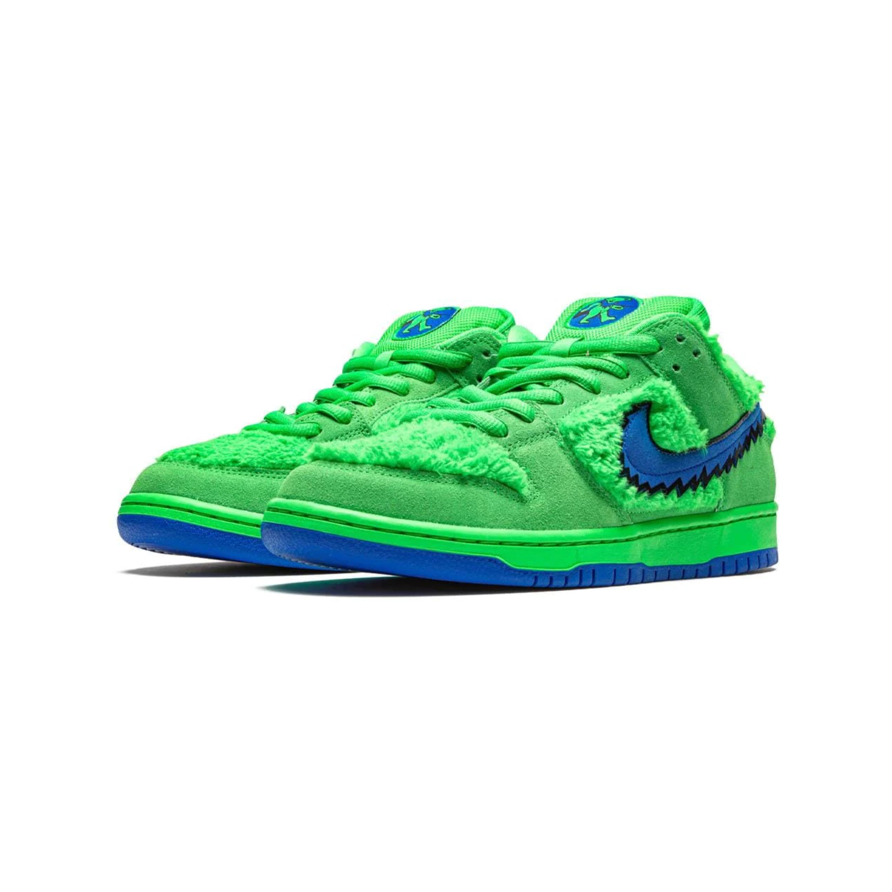 Nike SB low dunk fluffy green shoes