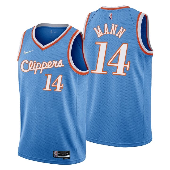 Clippers blue 14 mann jersey