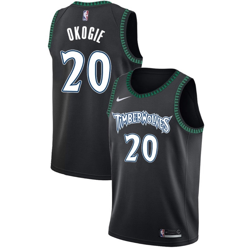 Maillot Timberwolves noir 20 okogie