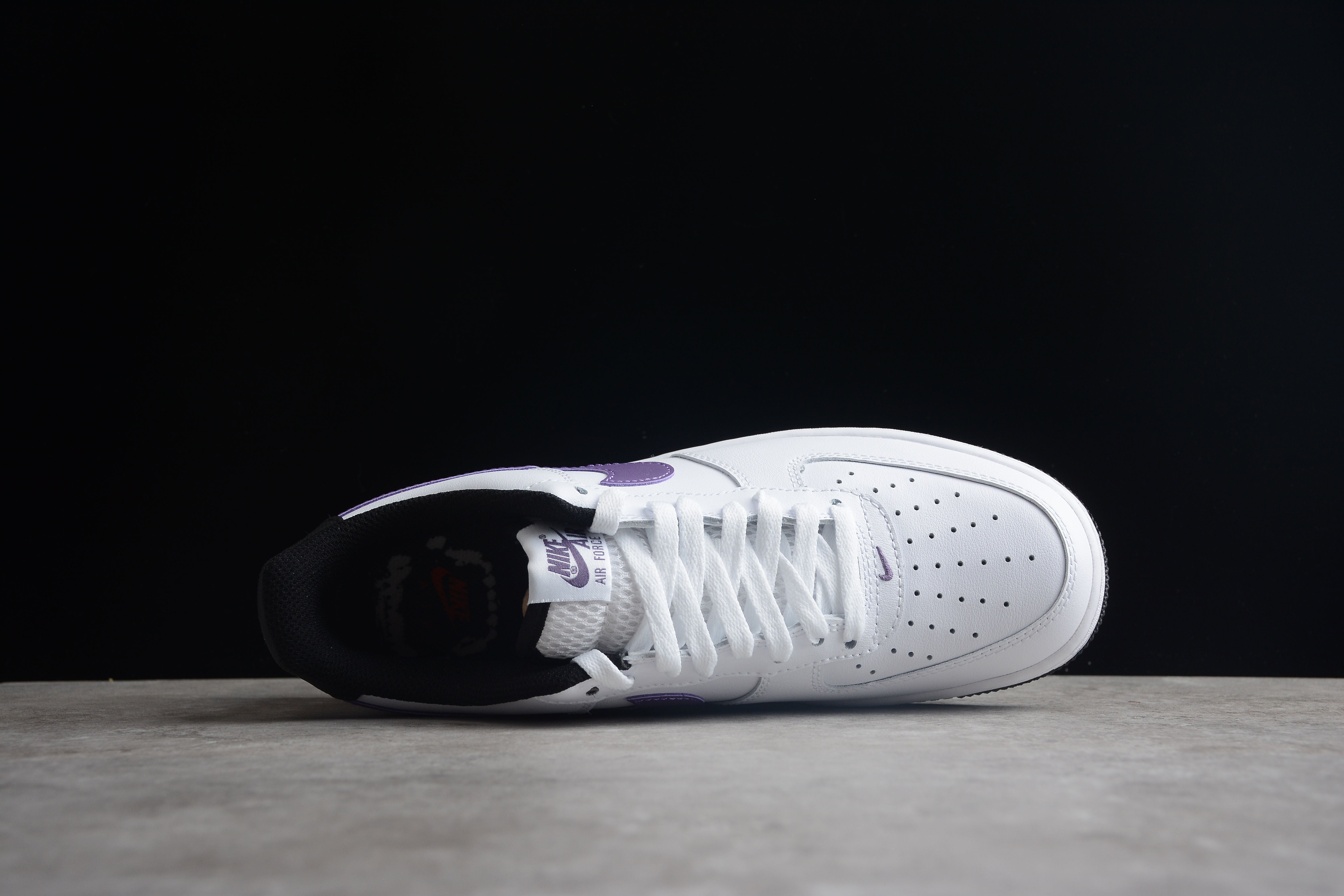 Nike airforce A1 purple and black shoes