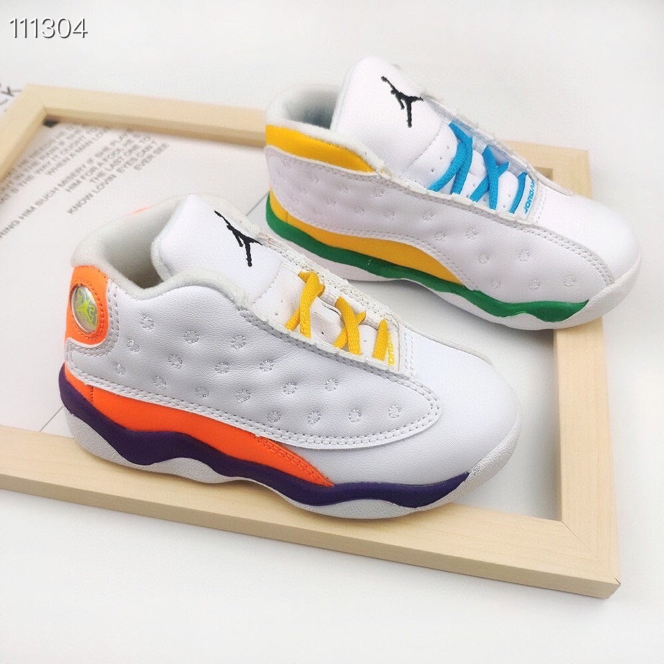Chaussures Air Jordan 13 Retro BP blanc/multicolore