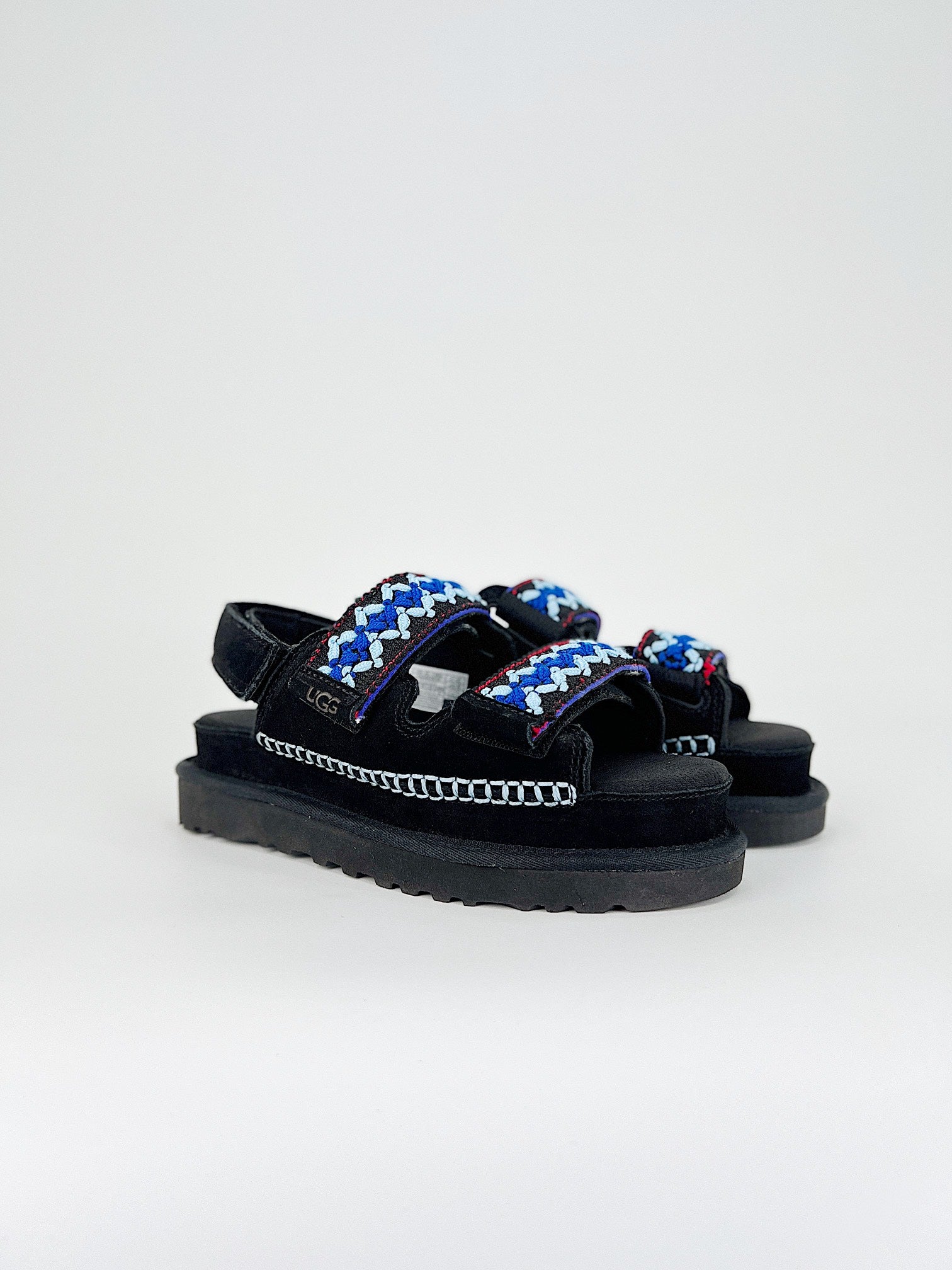 UGG One-Strap Sandals Women's Black\blue