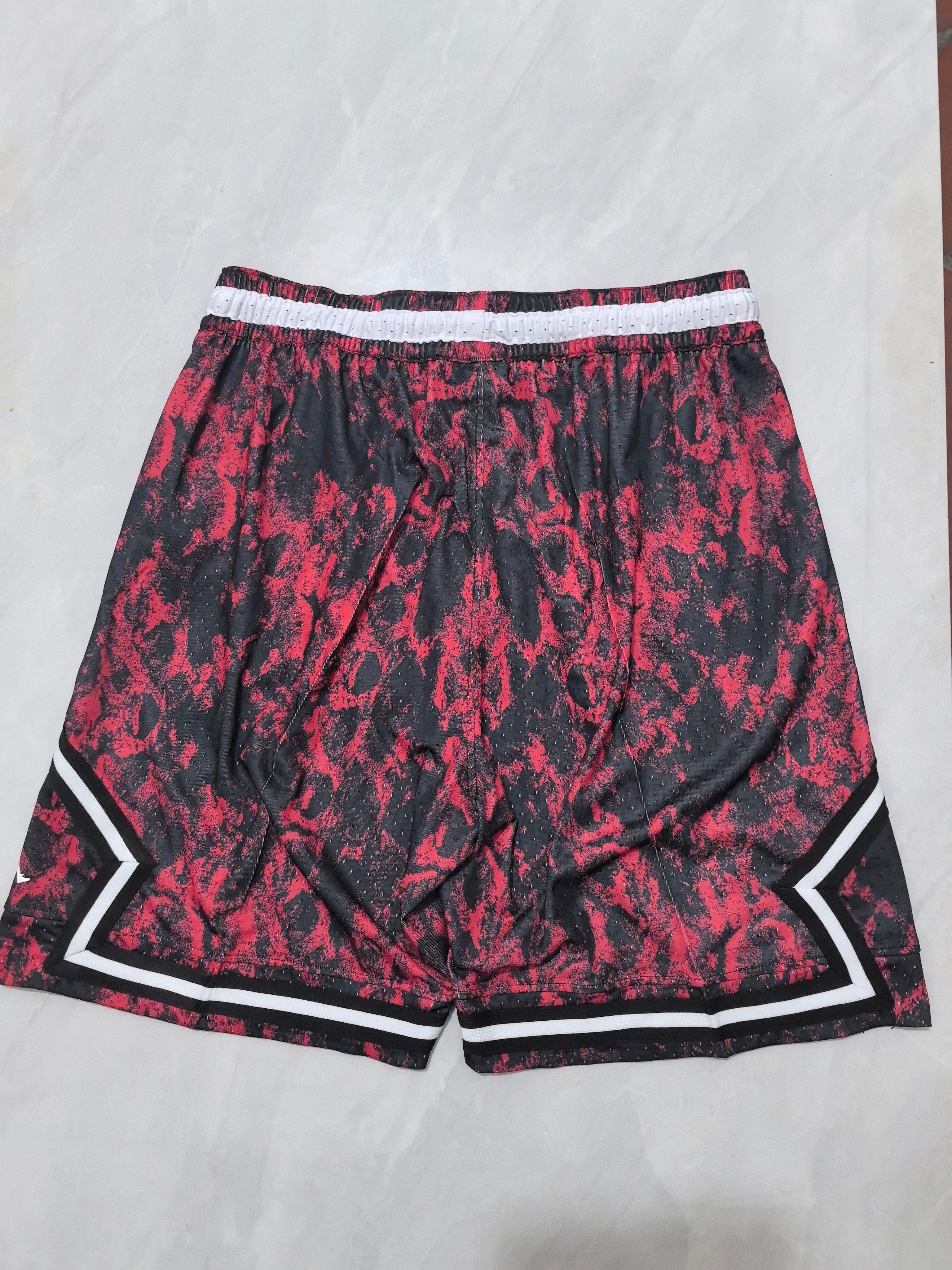 Jordan B-13 dark red basketball shorts
