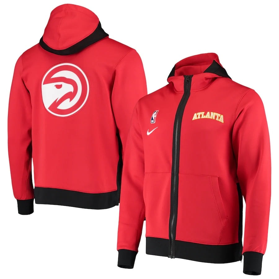 Veste rouge/noire des Hawks d'Atlanta