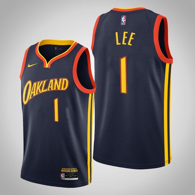 Maillot Oakland noir/orange 1 Lee