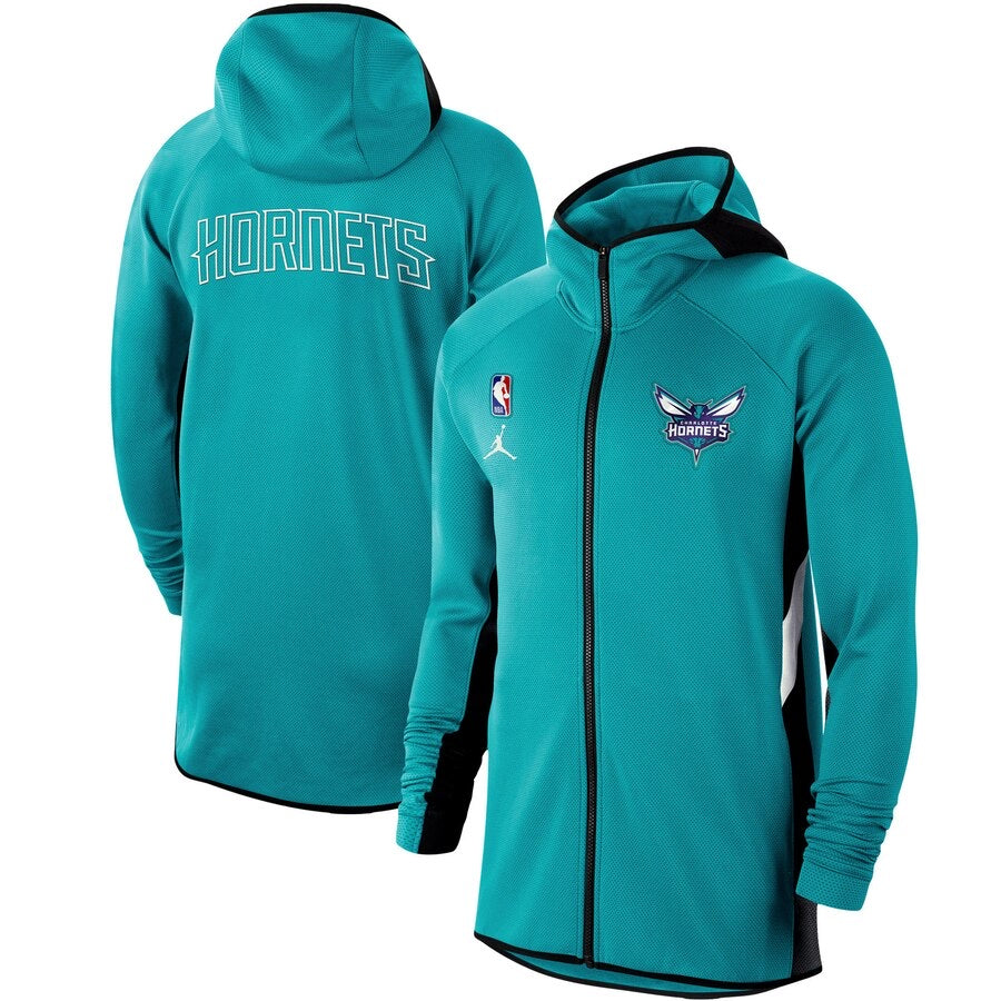 Charlotte hornets blue long cut jacket