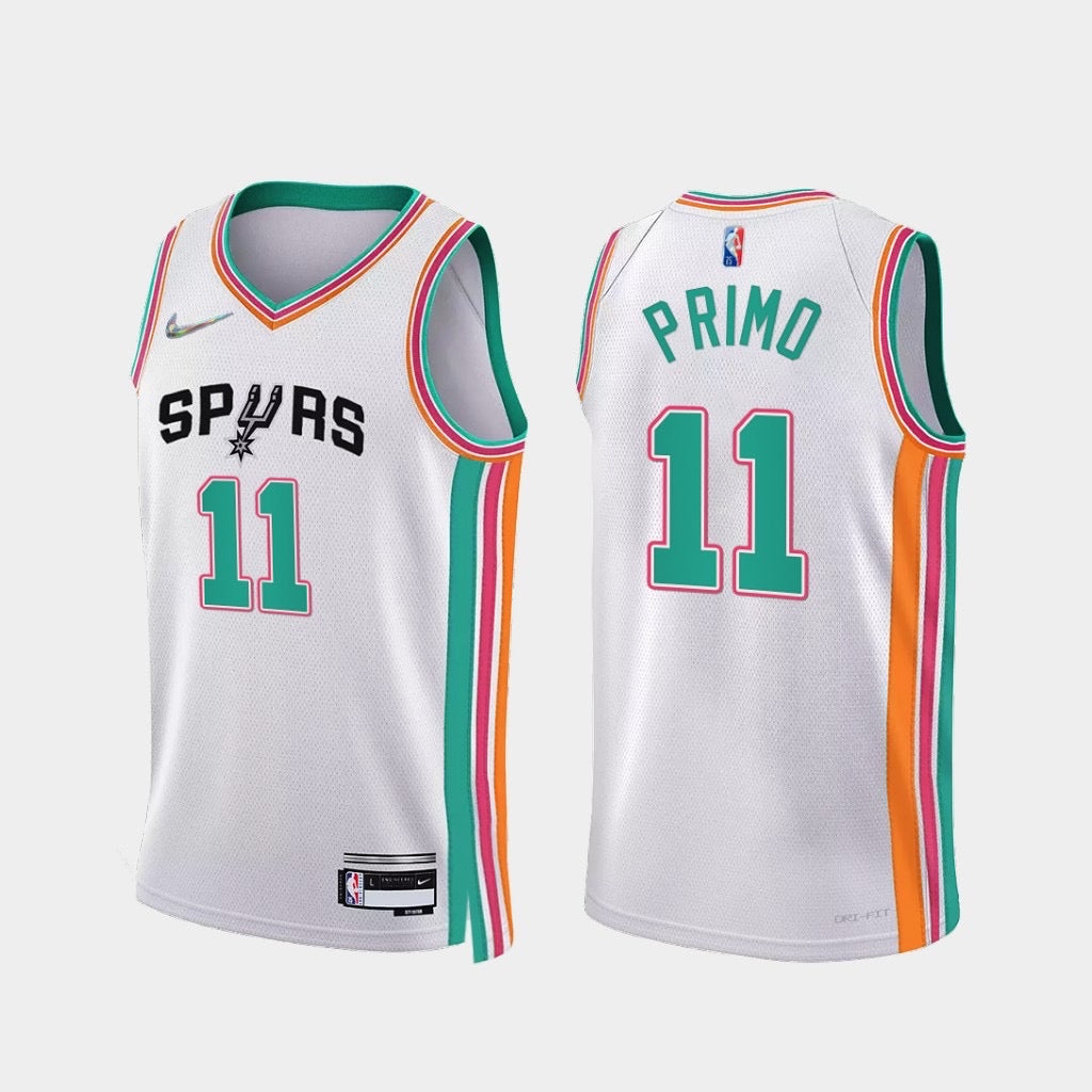 Spurs white/green 11 primo jersey