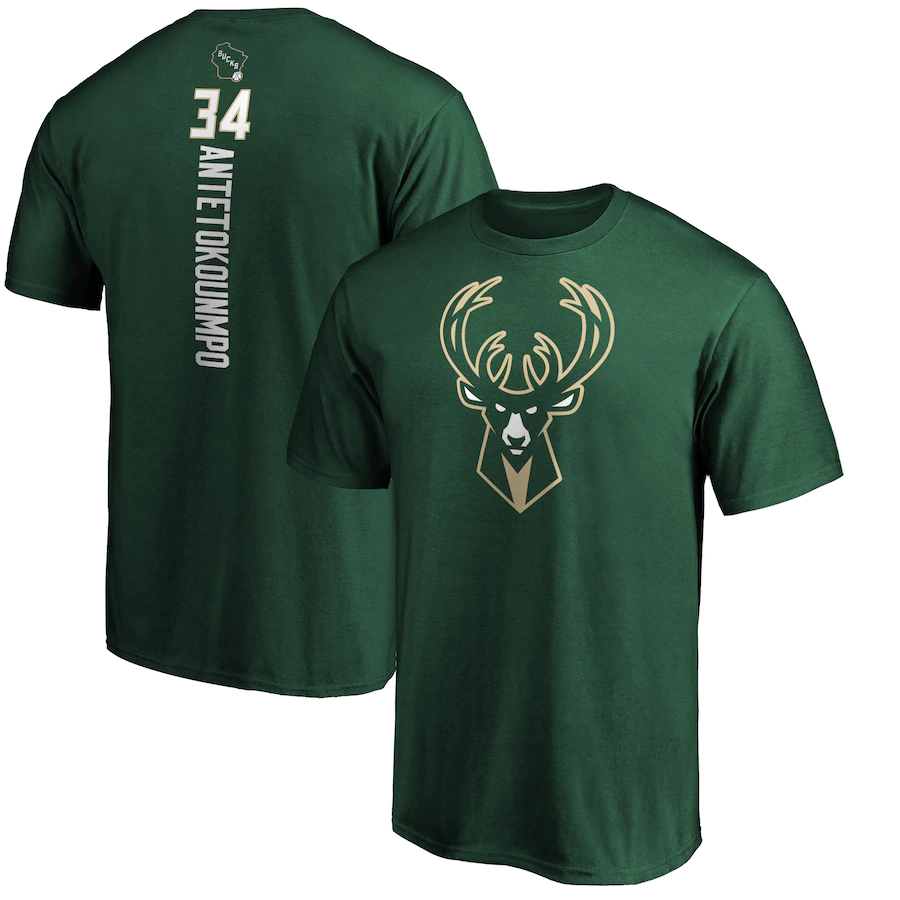 T-shirt Fanatics Équipe primaire masculine des Milwaukee Bucks