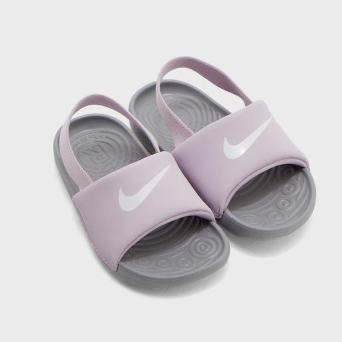 Nike kawa slide gris et violet