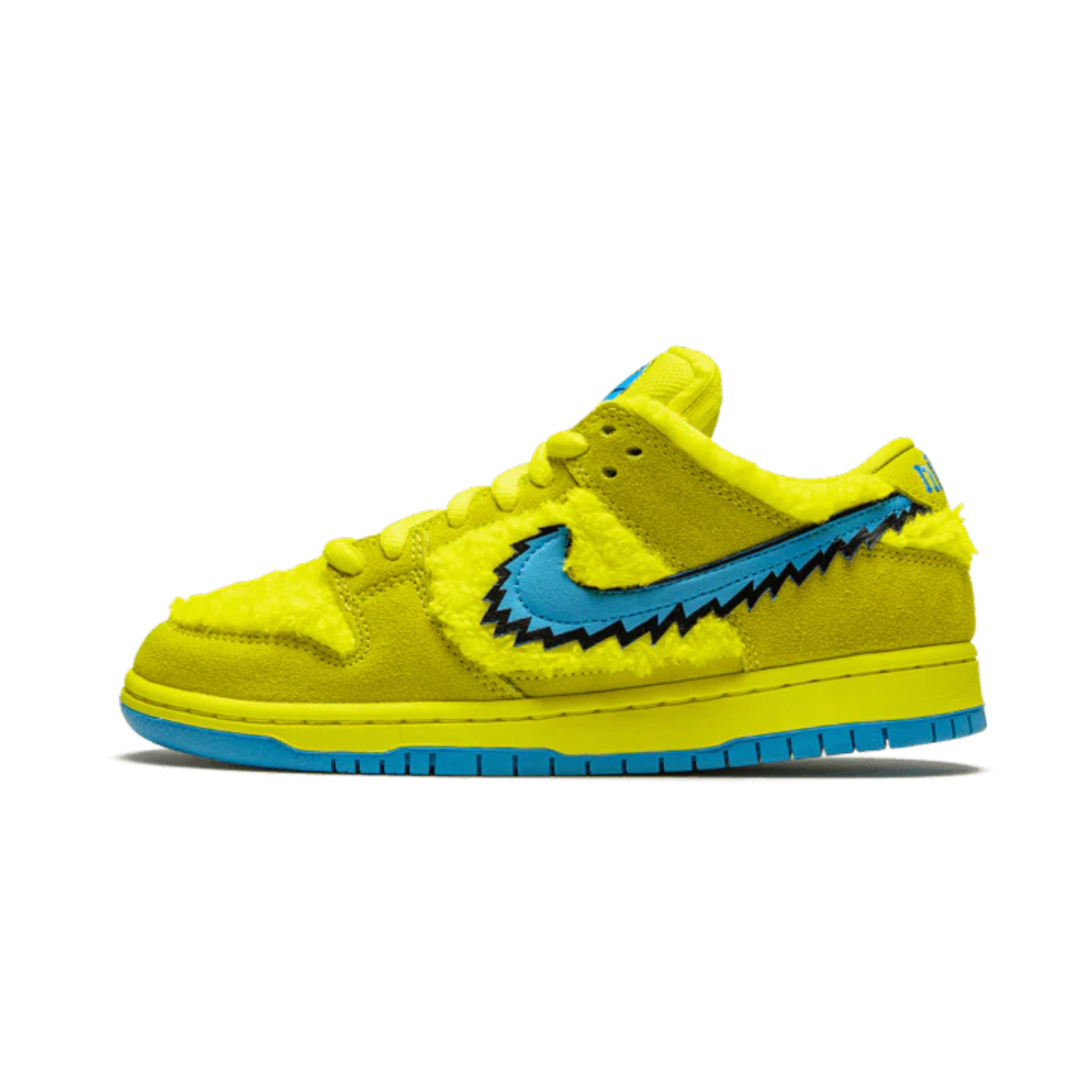 Nike SB low dunk fluffy yellow shoes