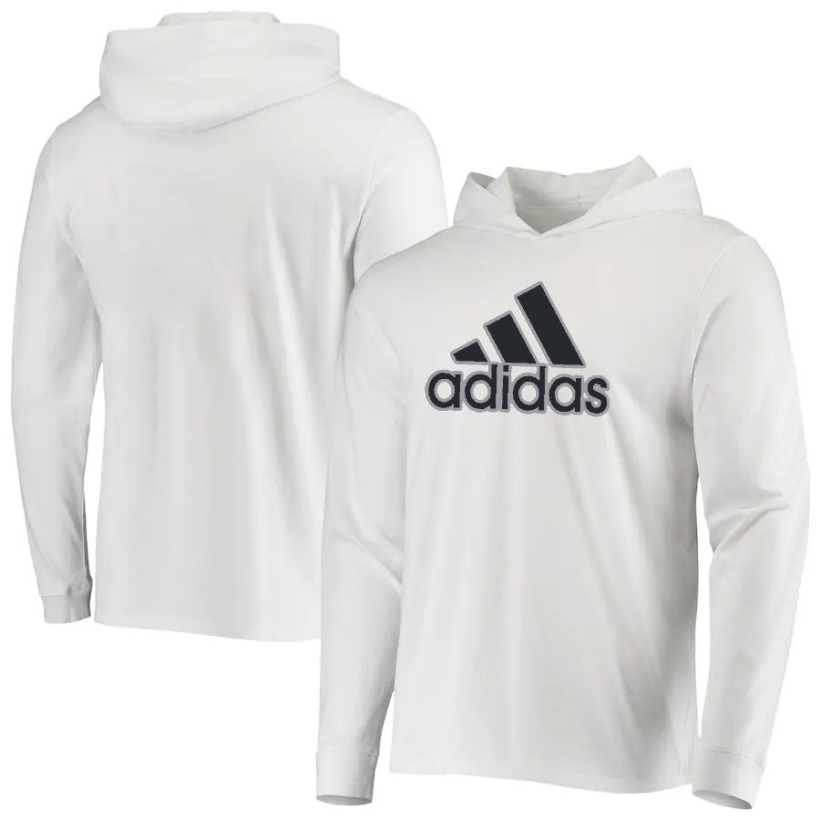 Adidas white and black hoodie
