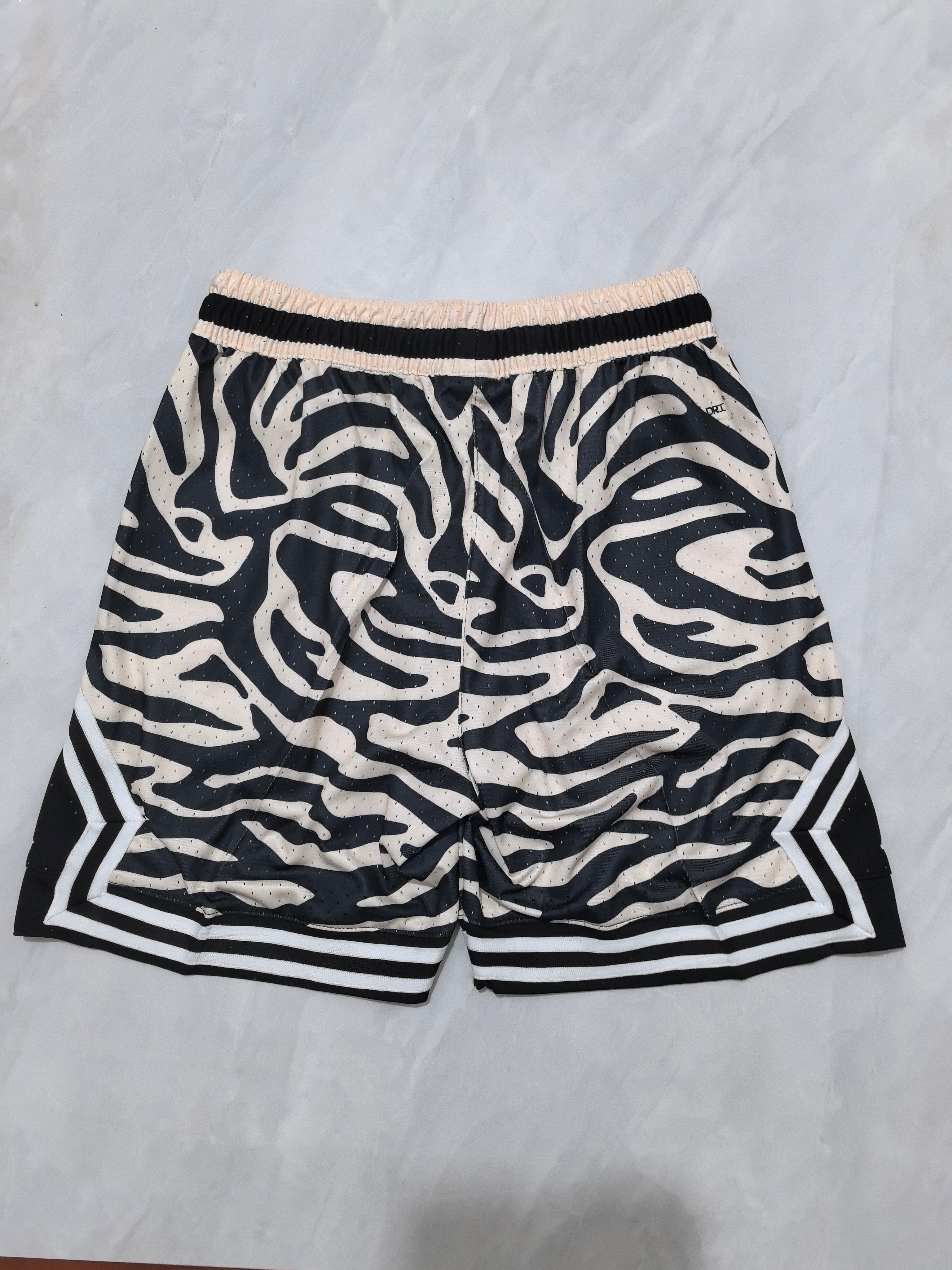 Jordan B-31 Tiger Stripe Yellow Basketball Shorts