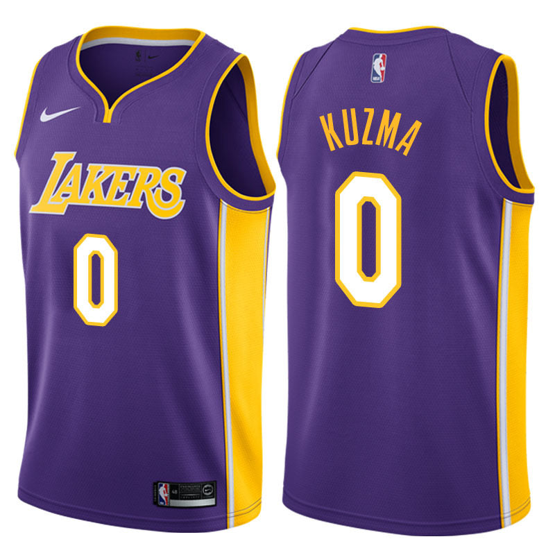 Lakers purple 0 kuzma jersey