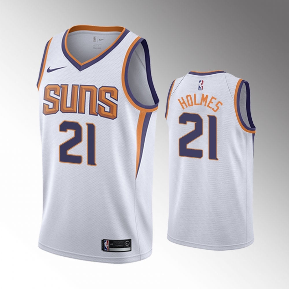 Phoenix suns white 21 holmes jersey