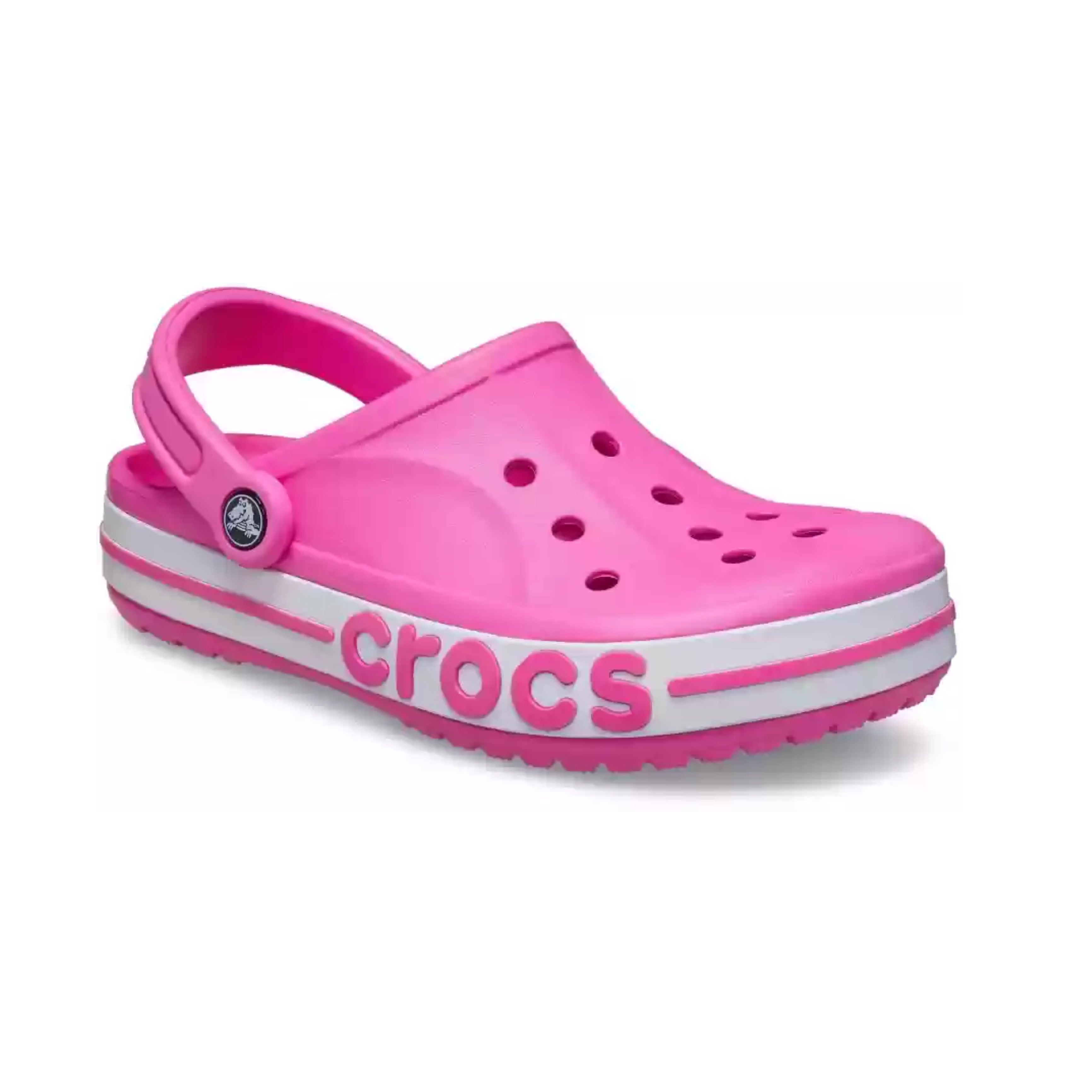 Bayaband fuscia crocs