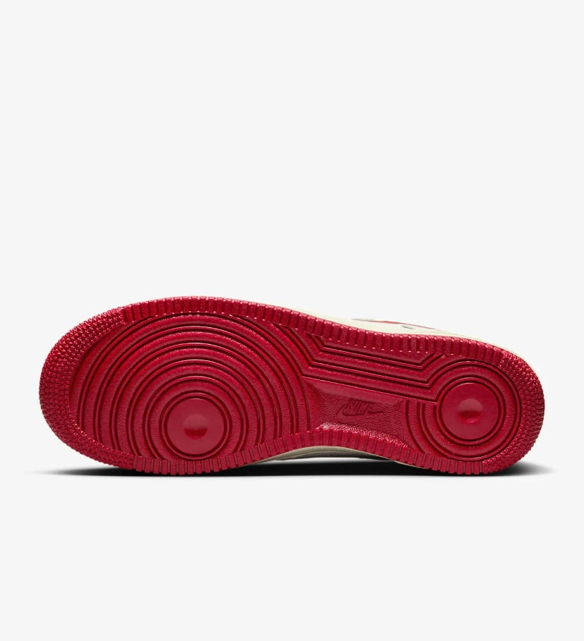 Nike airforce A1 chaussures rouges et blanches