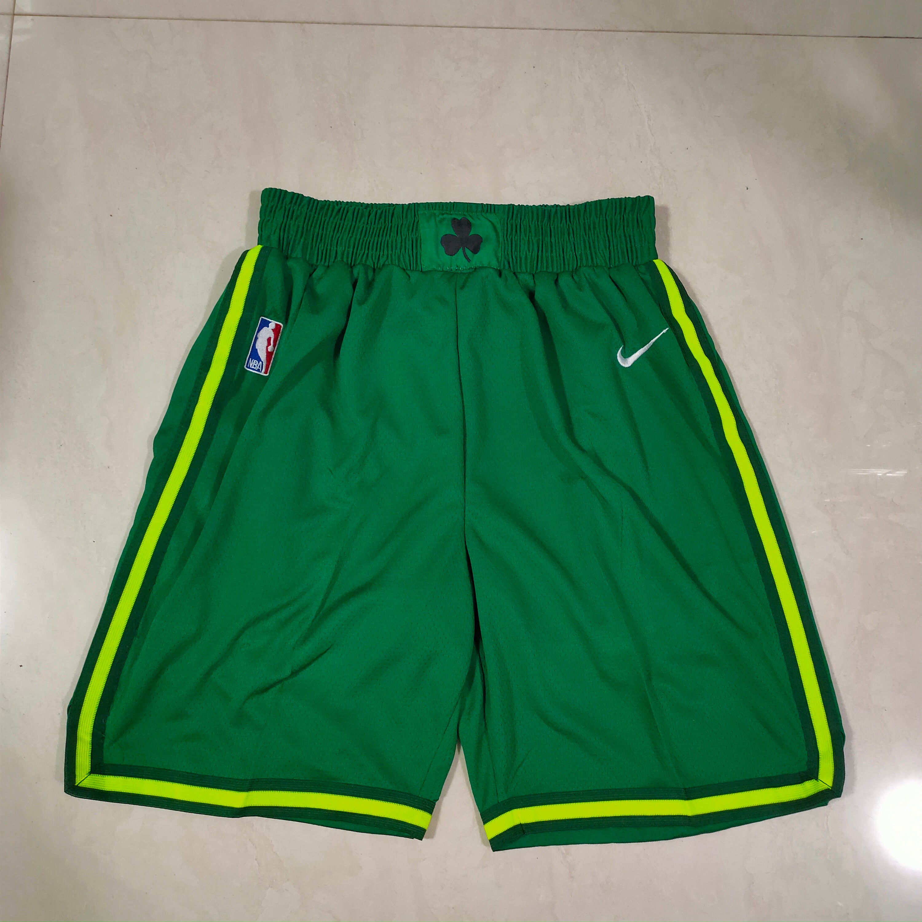 Celtics green and neon green shorts