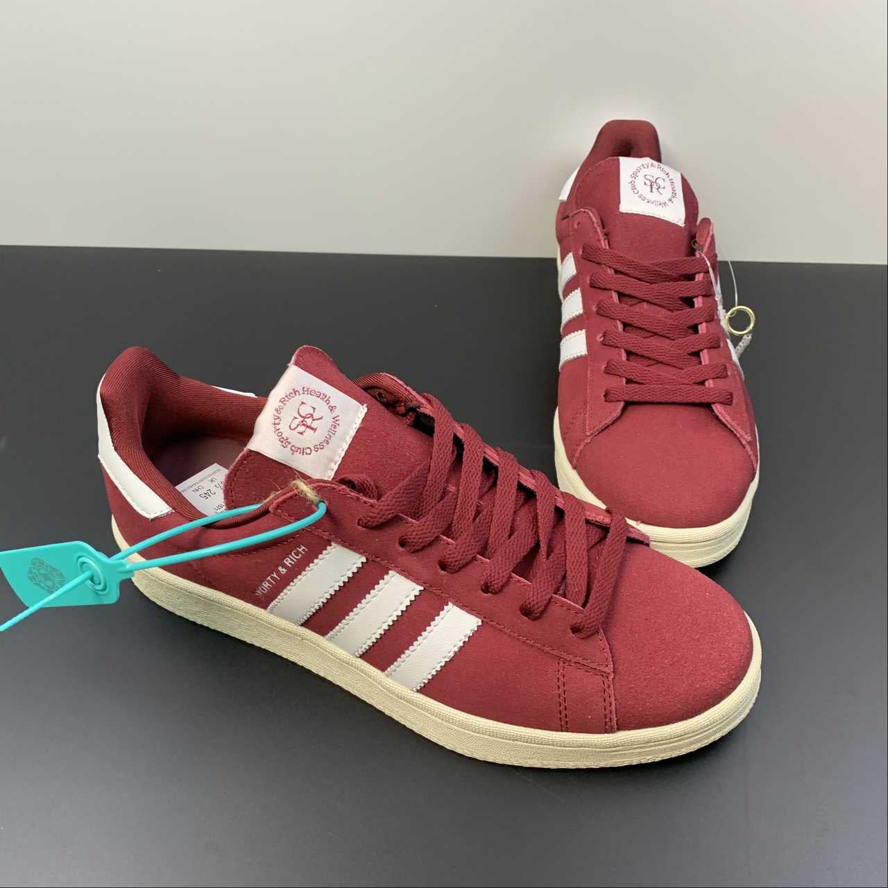 Adidas campus red shoes