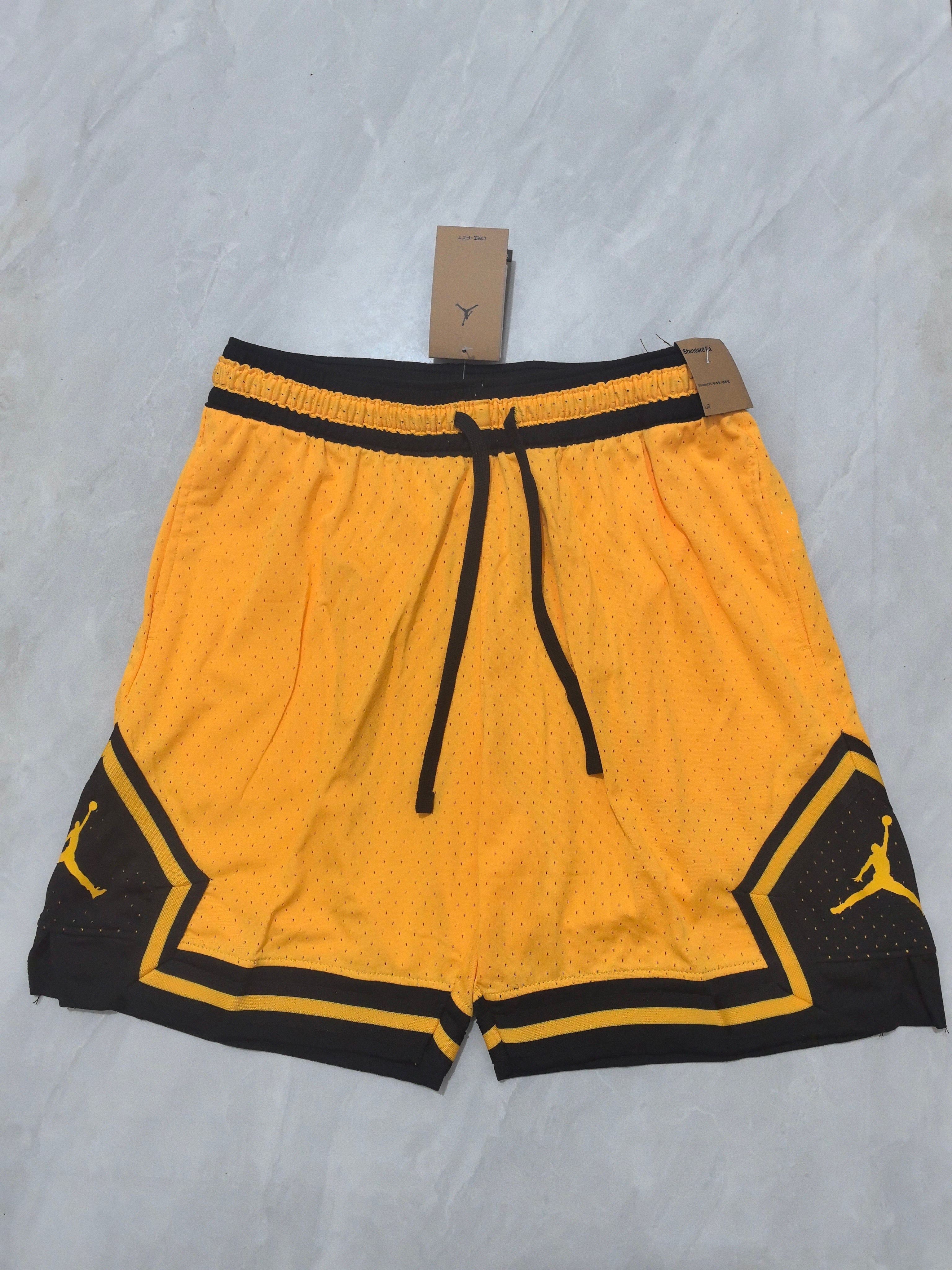 Jordan A-7 Yellow Basketball Shorts