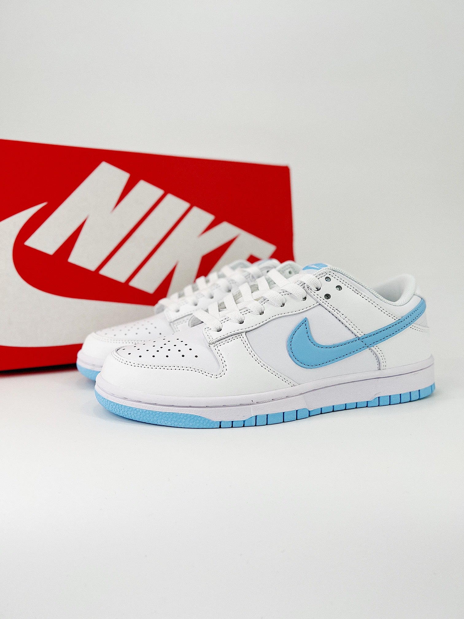 NIKE DUNK LOW RETRO SB 
"White&Blue  "