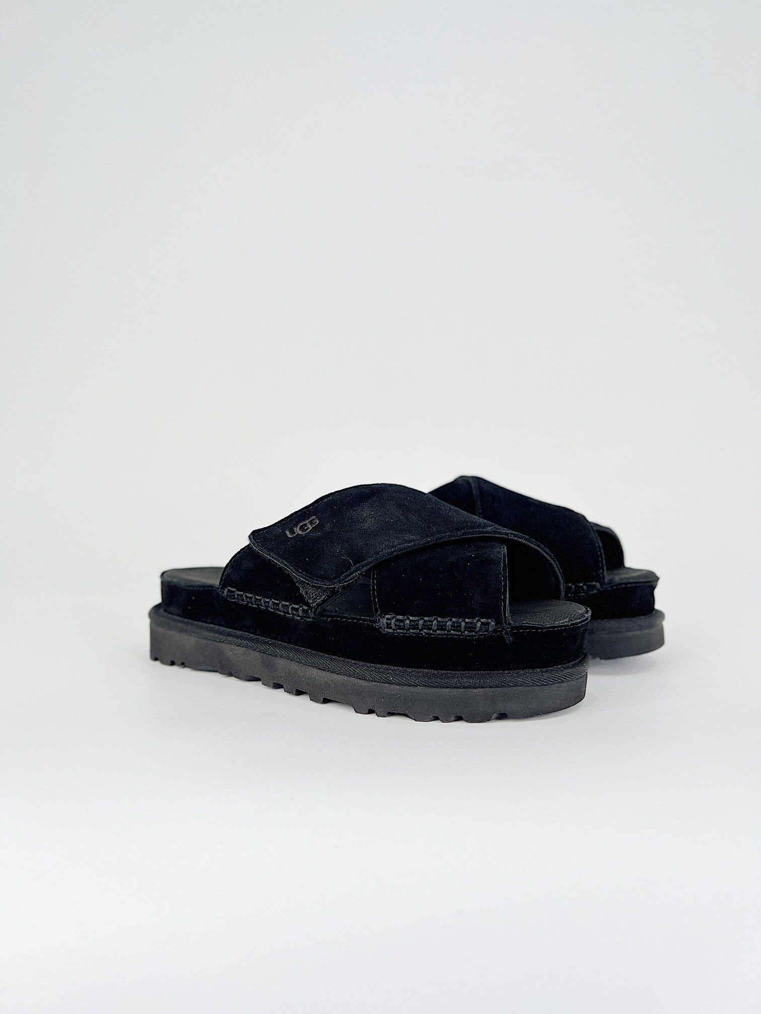 UGG Goldenstar Cross slides black