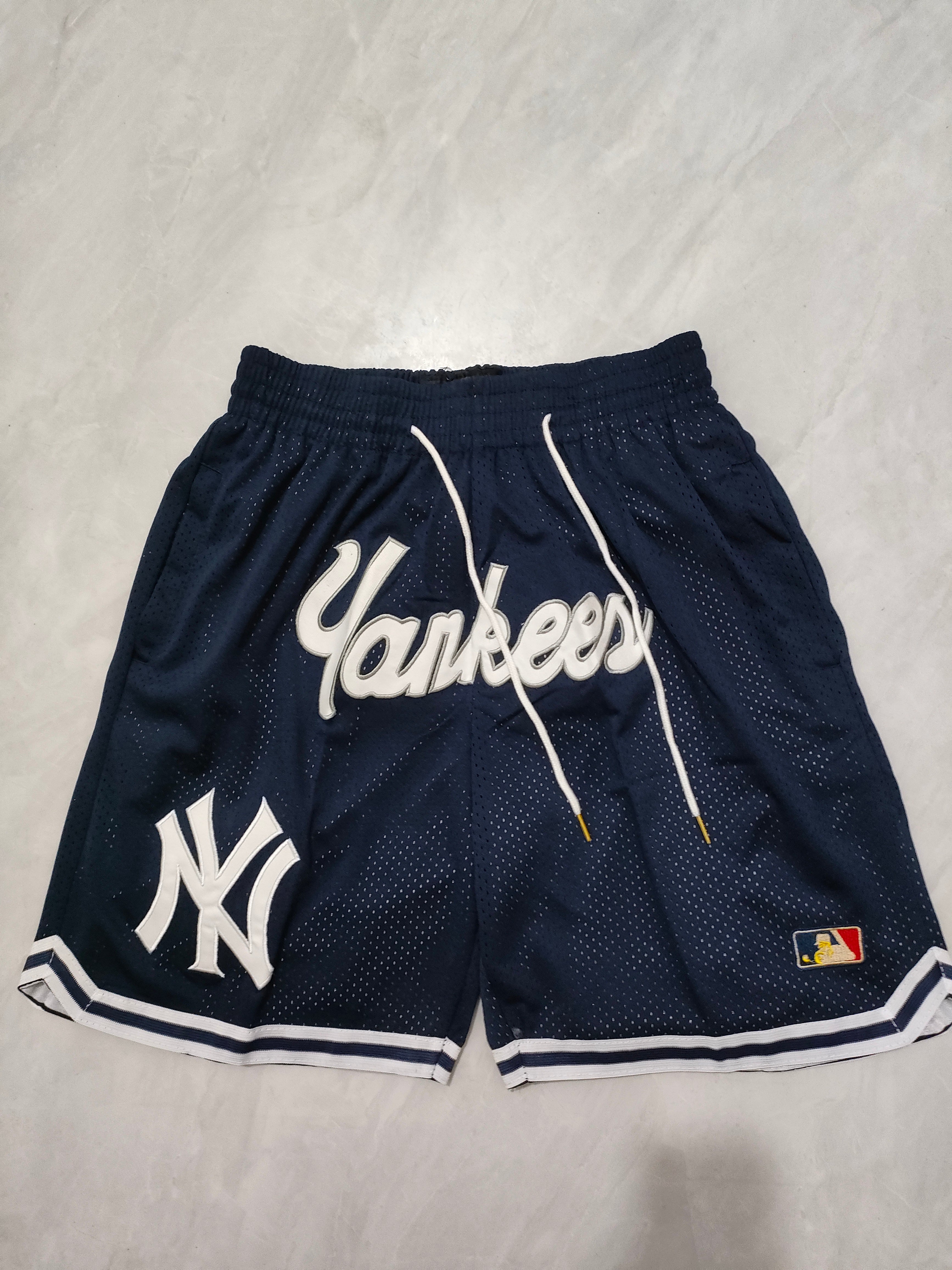 Baseball Yankees Black Pocket shorts