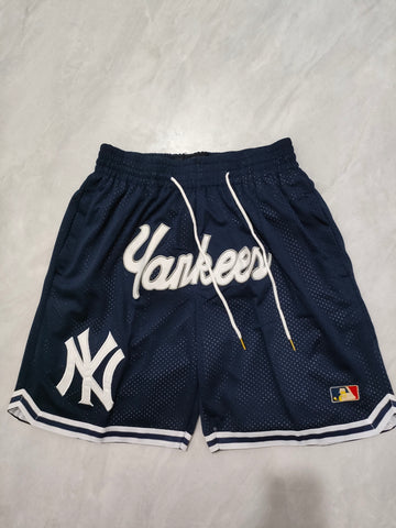Baseball Yankees Black Pocket shorts