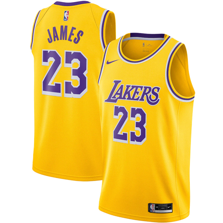 Los Angeles Lakers LeBron James Nike Gold 2020/21 Swingman Jersey - Icon Edition