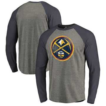 Chemise longue gris foncé Denver Nuggets