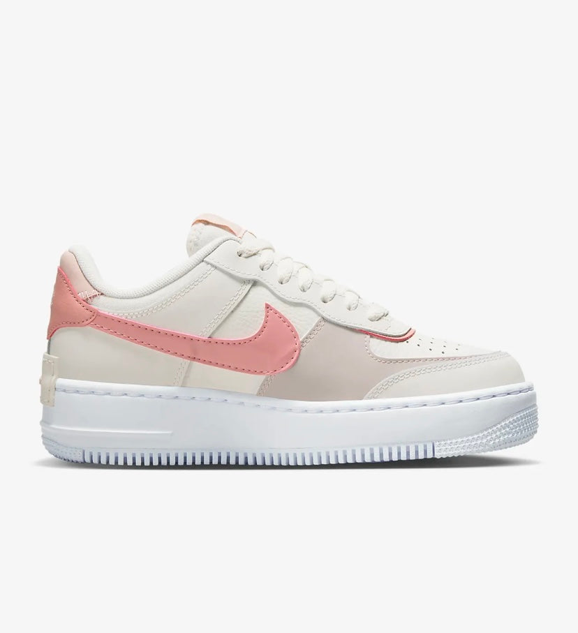 Nike airforce A1 double chaussures rose clair