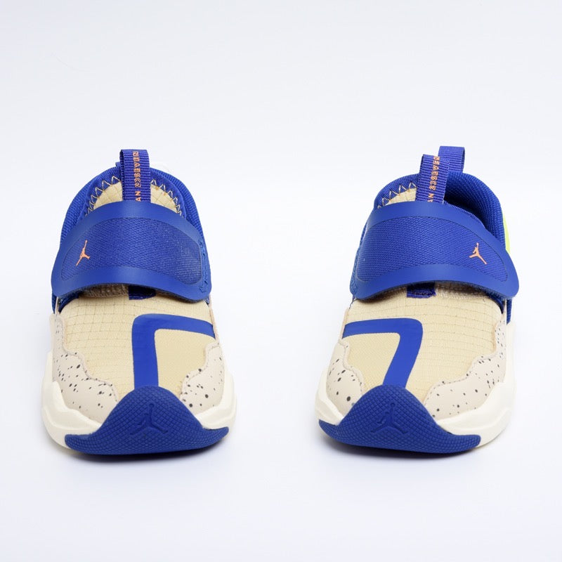 Chaussures Jordan shark beiges et bleues