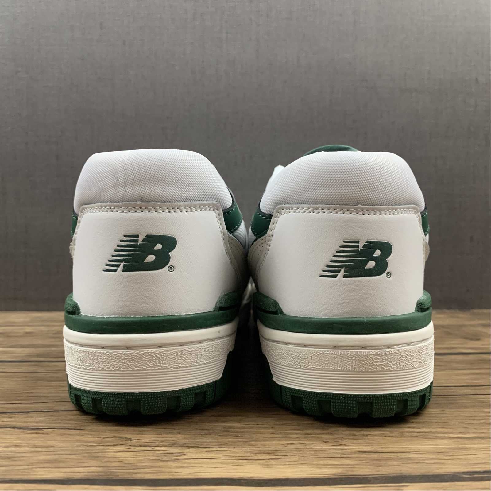 NB 550 green shoes