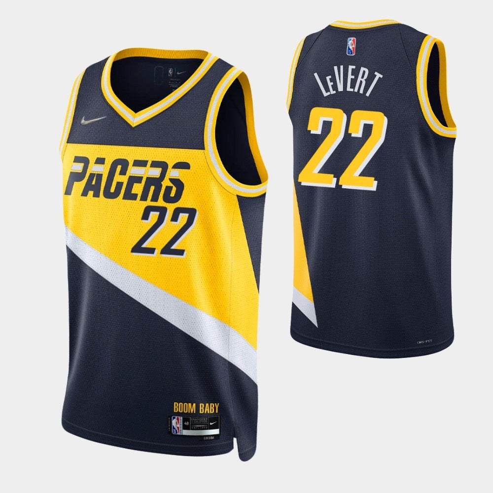 Maillot levier Pacers noir/jaune 22