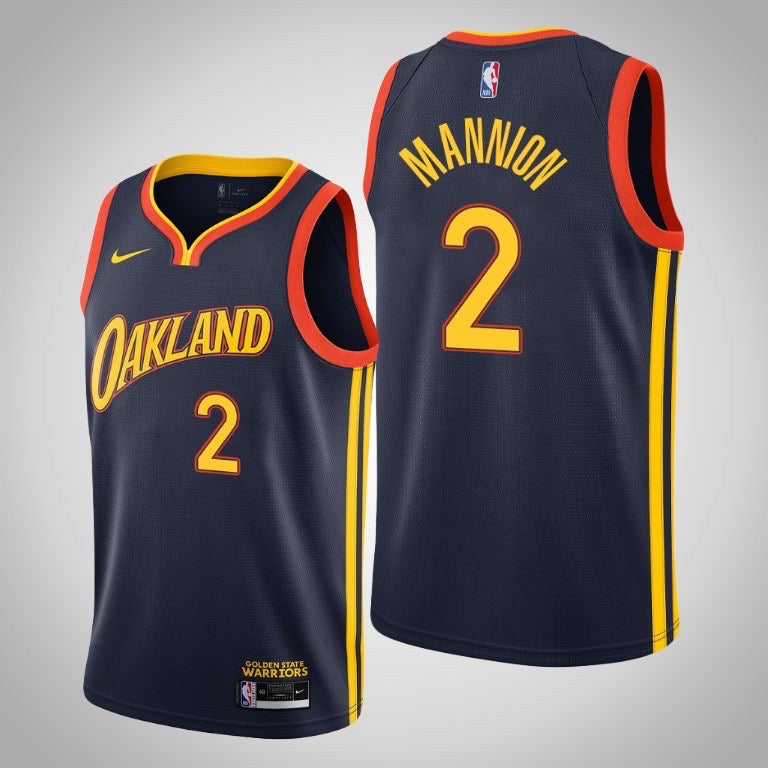 Oakland black/orange 2 mannion  jersey