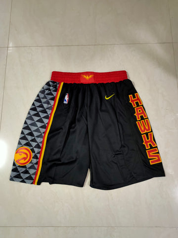 Atlanta hawks black and orange shorts
